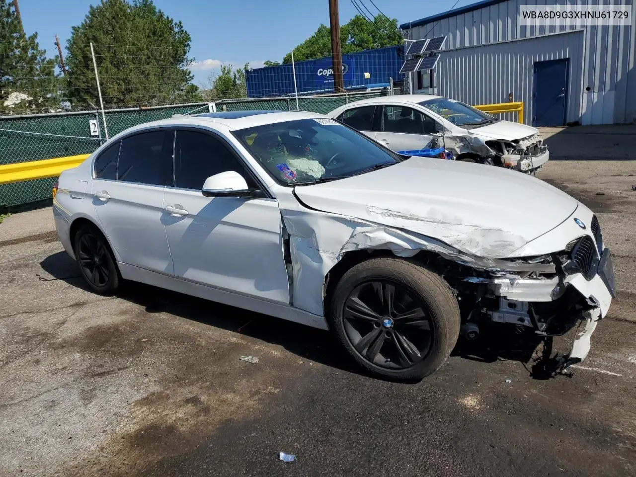 2017 BMW 330 Xi VIN: WBA8D9G3XHNU61729 Lot: 62709875