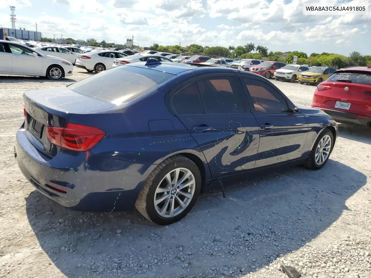 2018 BMW 320 Xi VIN: WBA8A3C54JA491805 Lot: 56647865