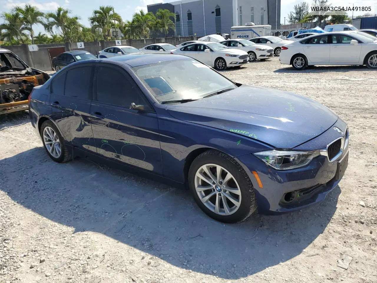 2018 BMW 320 Xi VIN: WBA8A3C54JA491805 Lot: 56647865