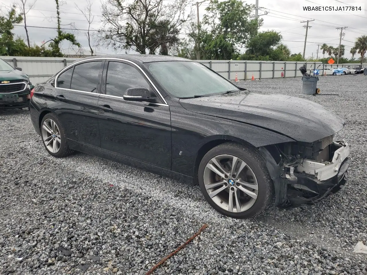 2018 BMW 330E VIN: WBA8E1C51JA177814 Lot: 62856805