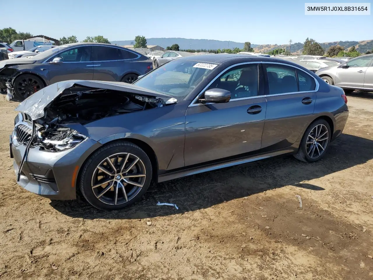 2020 BMW 330I VIN: 3MW5R1J0XL8B31654 Lot: 62222735