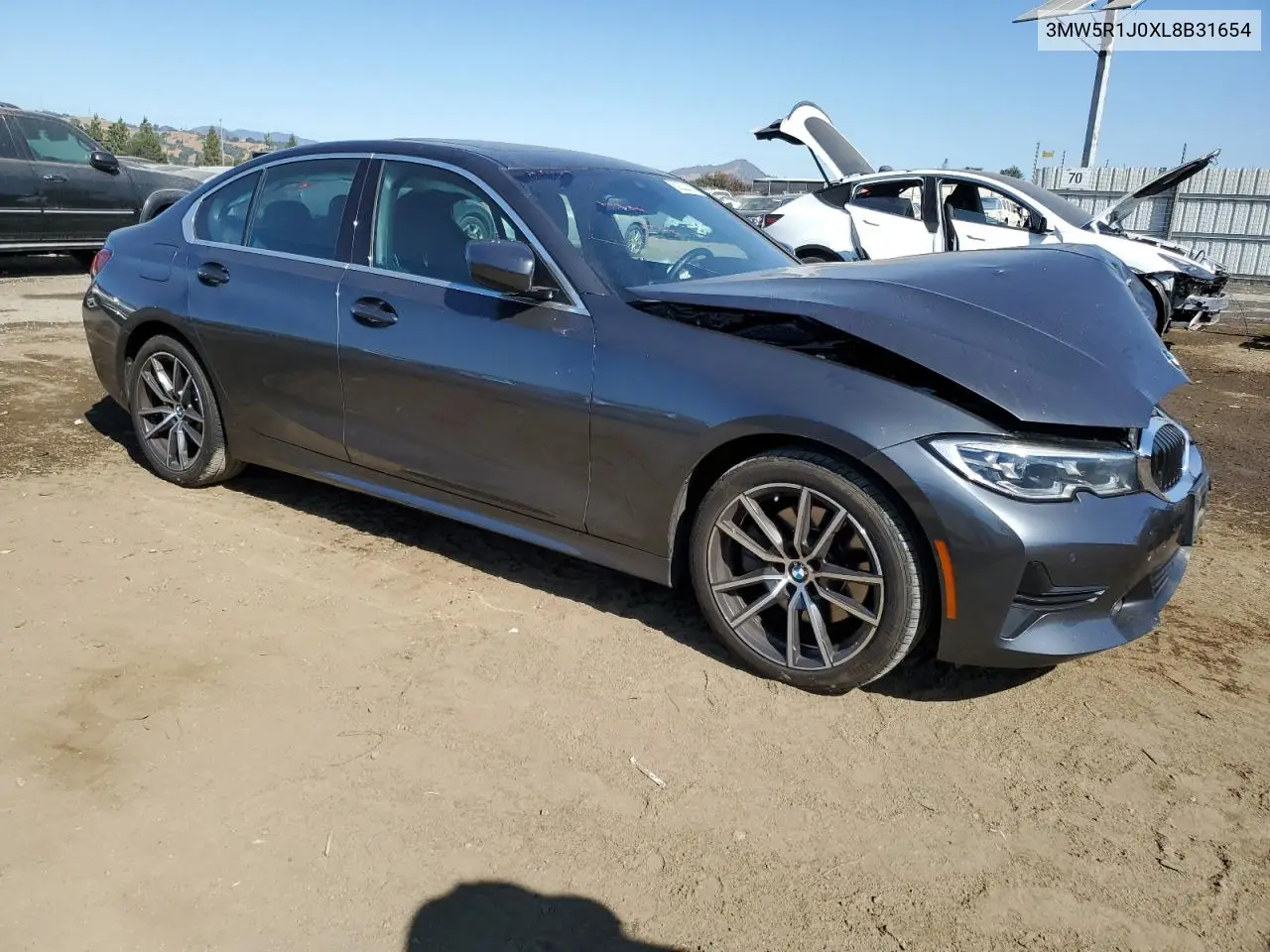 2020 BMW 330I VIN: 3MW5R1J0XL8B31654 Lot: 62222735