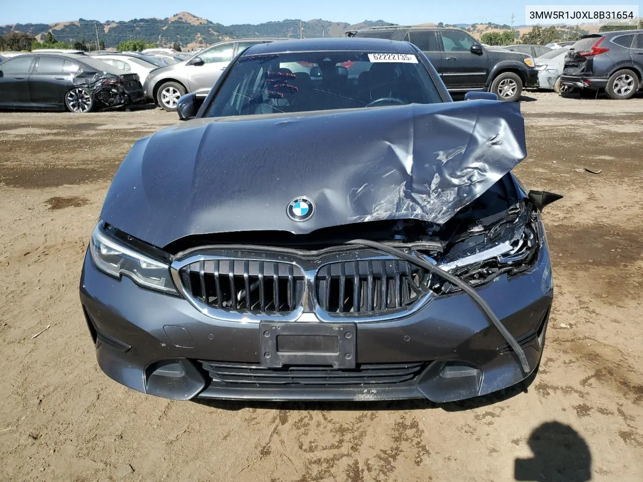 2020 BMW 330I VIN: 3MW5R1J0XL8B31654 Lot: 62222735