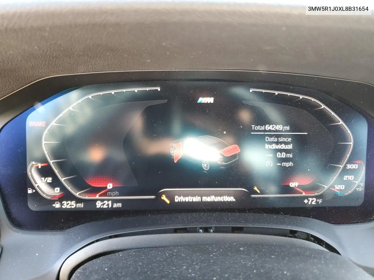 2020 BMW 330I VIN: 3MW5R1J0XL8B31654 Lot: 62222735