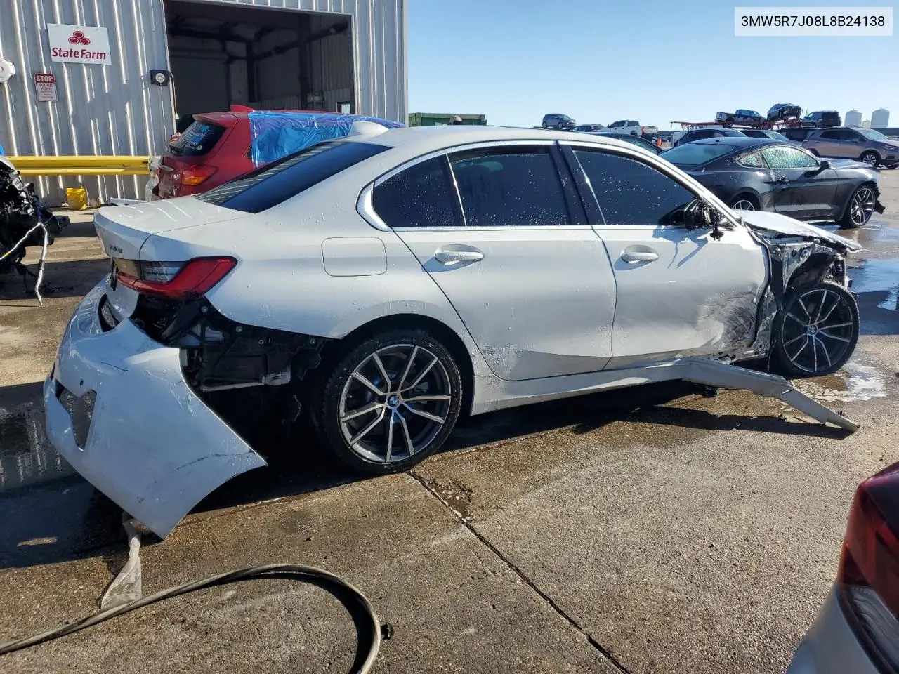 2020 BMW 330Xi VIN: 3MW5R7J08L8B24138 Lot: 86826024