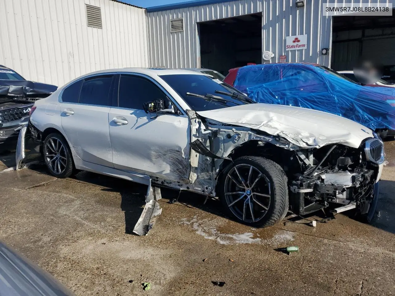 2020 BMW 330Xi VIN: 3MW5R7J08L8B24138 Lot: 86826024