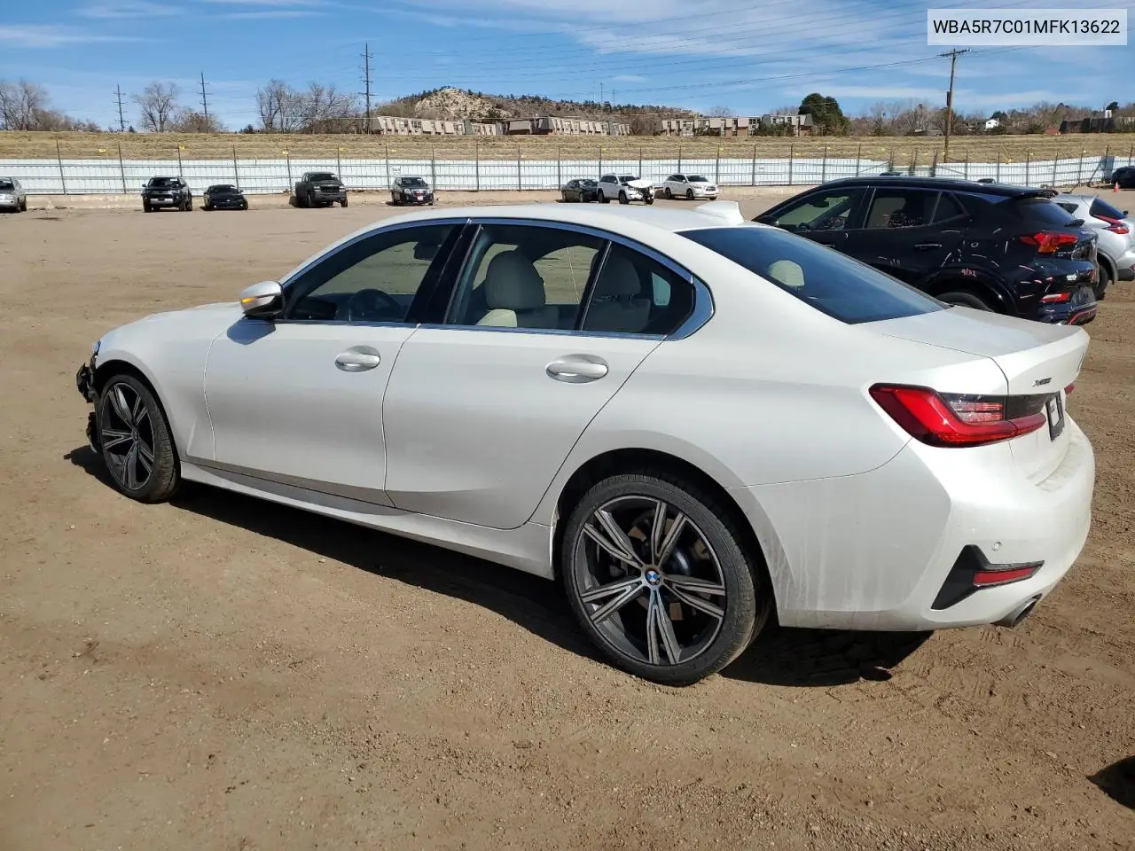 2021 BMW 330Xi VIN: WBA5R7C01MFK13622 Lot: 46520295