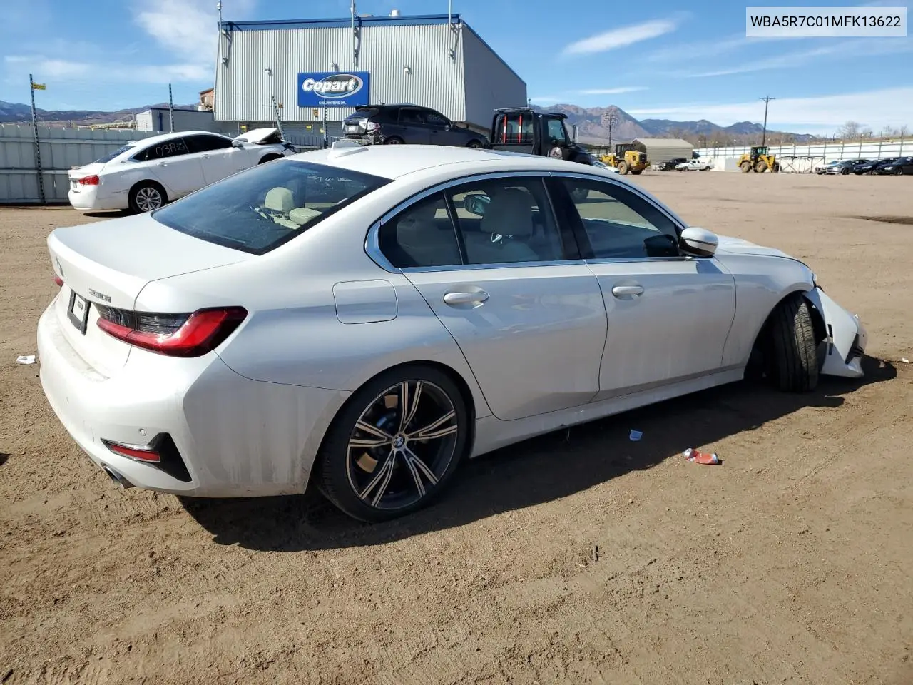 2021 BMW 330Xi VIN: WBA5R7C01MFK13622 Lot: 46520295
