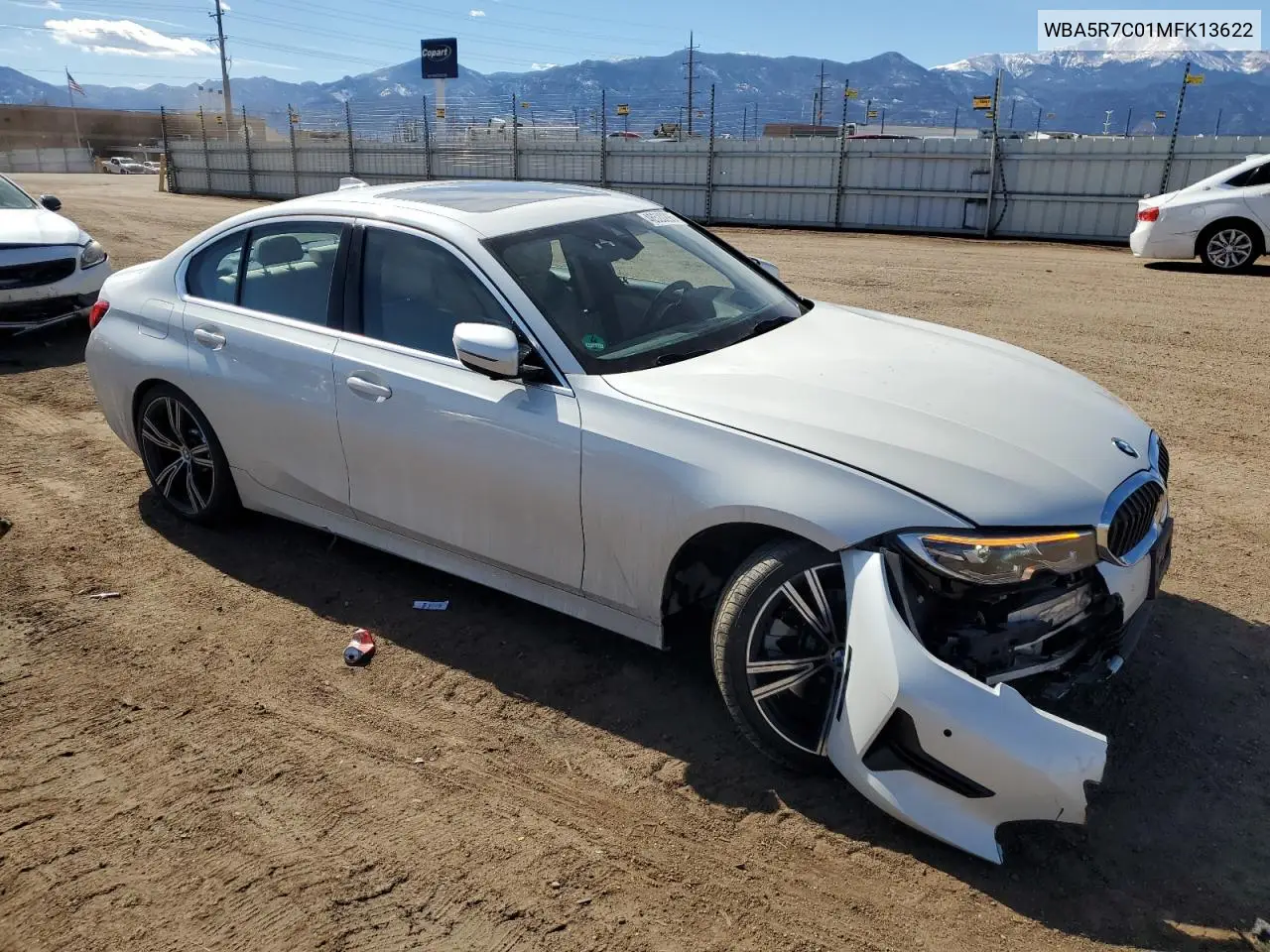 2021 BMW 330Xi VIN: WBA5R7C01MFK13622 Lot: 46520295