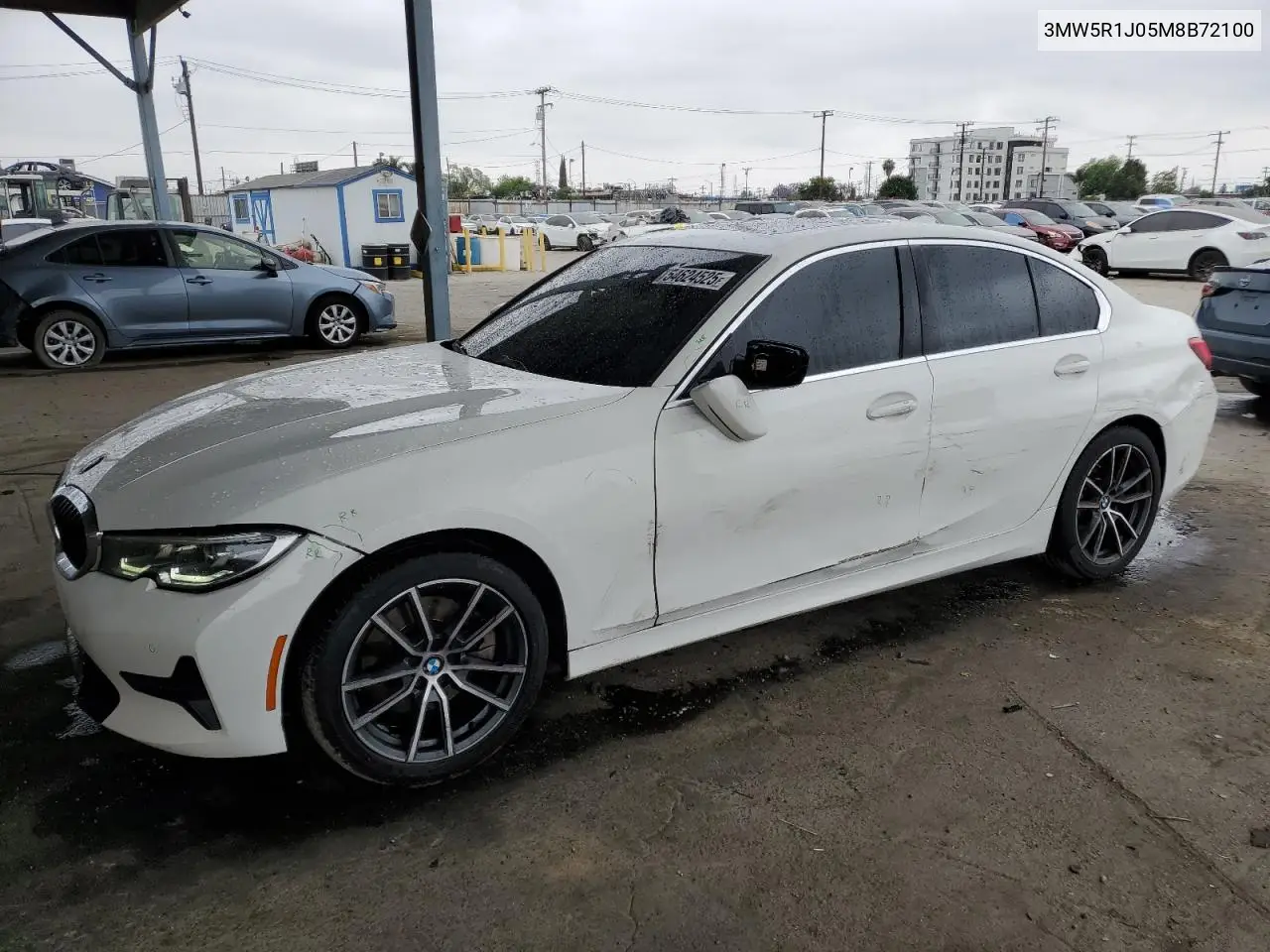 2021 BMW 330I VIN: 3MW5R1J05M8B72100 Lot: 54624525