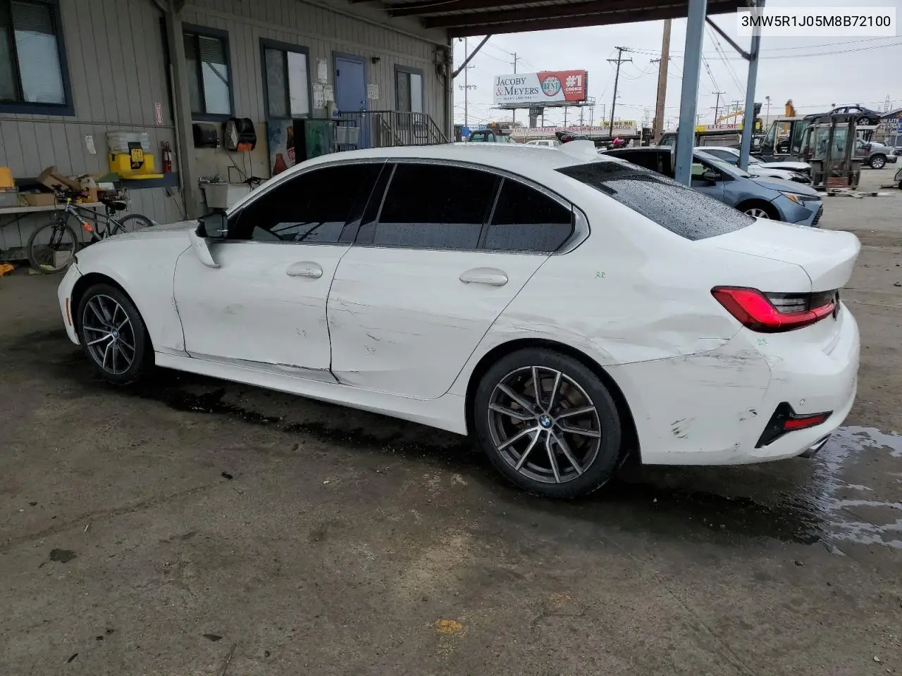 2021 BMW 330I VIN: 3MW5R1J05M8B72100 Lot: 54624525