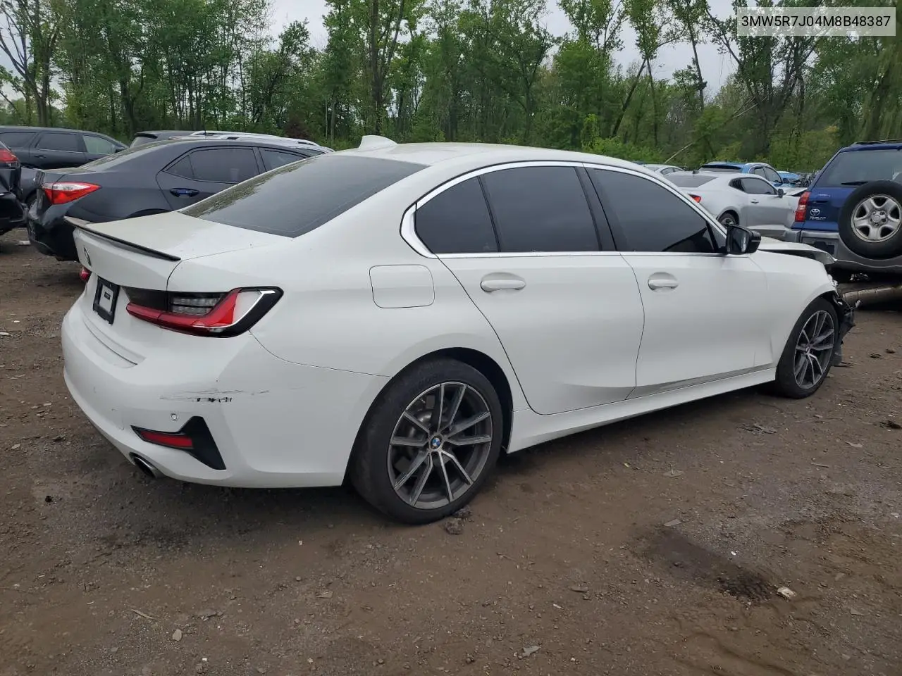 2021 BMW 330Xi VIN: 3MW5R7J04M8B48387 Lot: 56393935