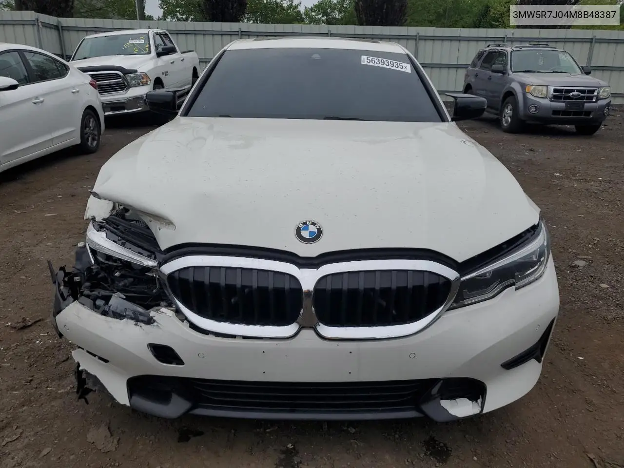 2021 BMW 330Xi VIN: 3MW5R7J04M8B48387 Lot: 56393935