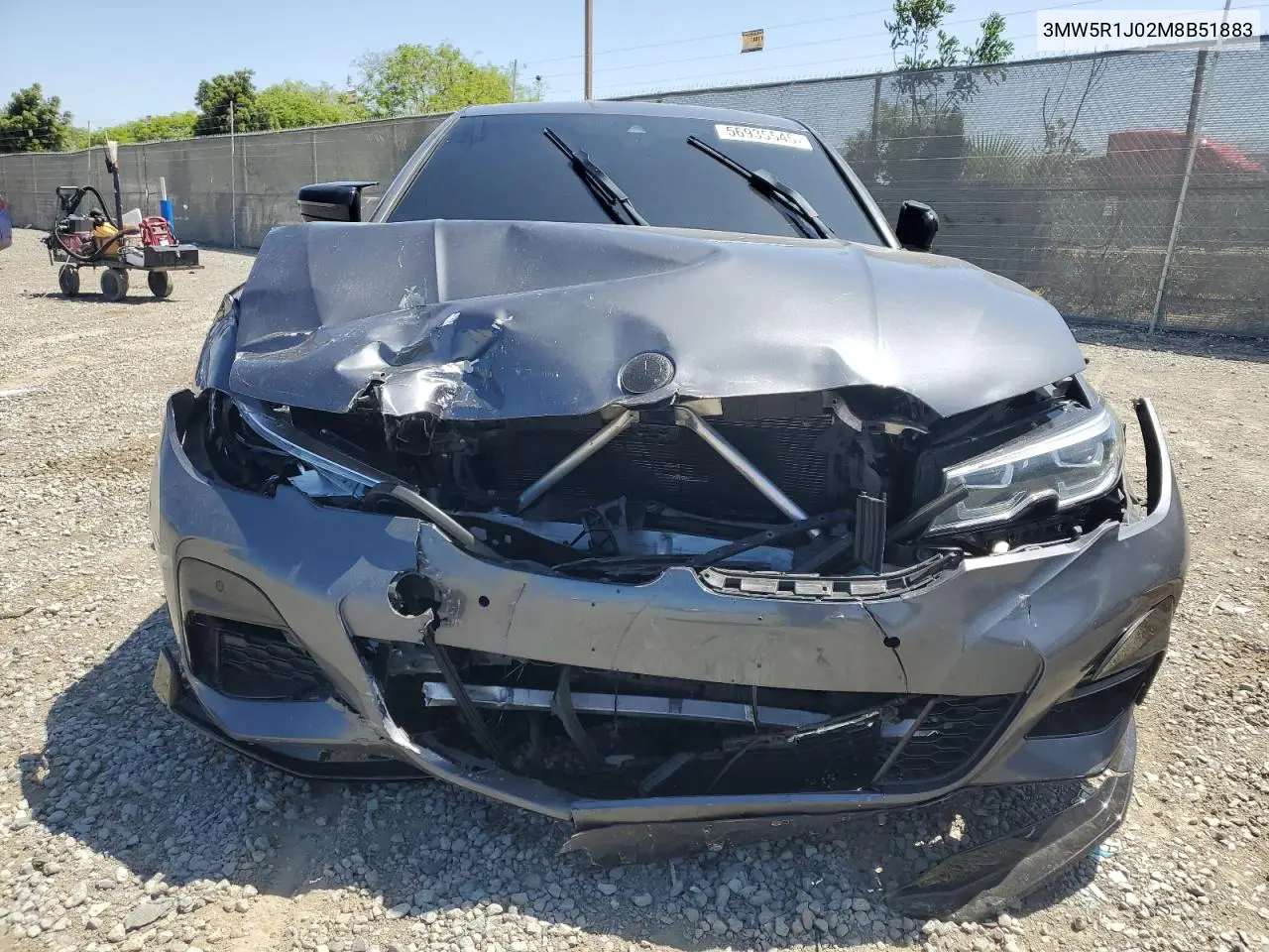 2021 BMW 330I VIN: 3MW5R1J02M8B51883 Lot: 56935545
