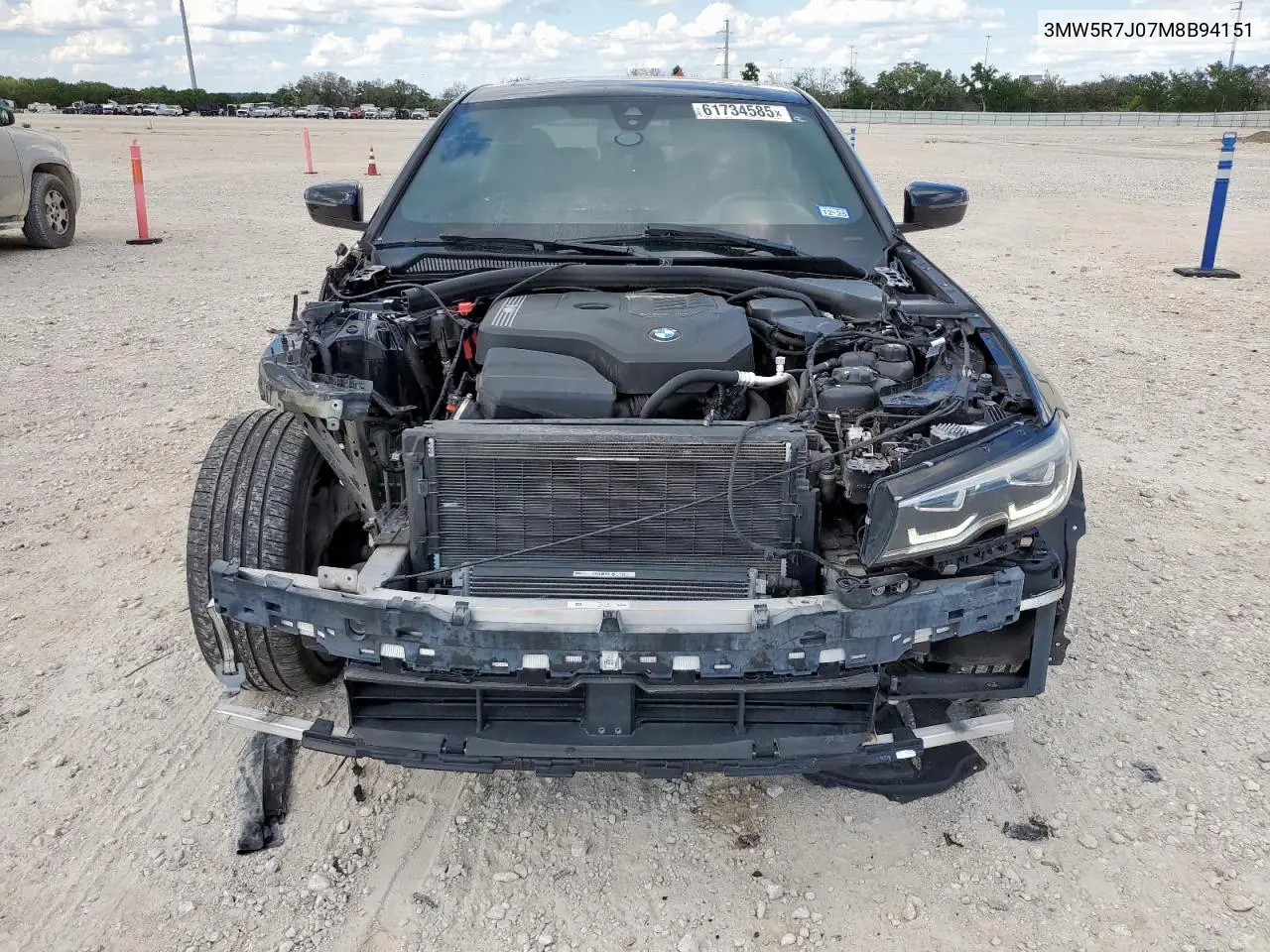 2021 BMW 330Xi VIN: 3MW5R7J07M8B94151 Lot: 61734585