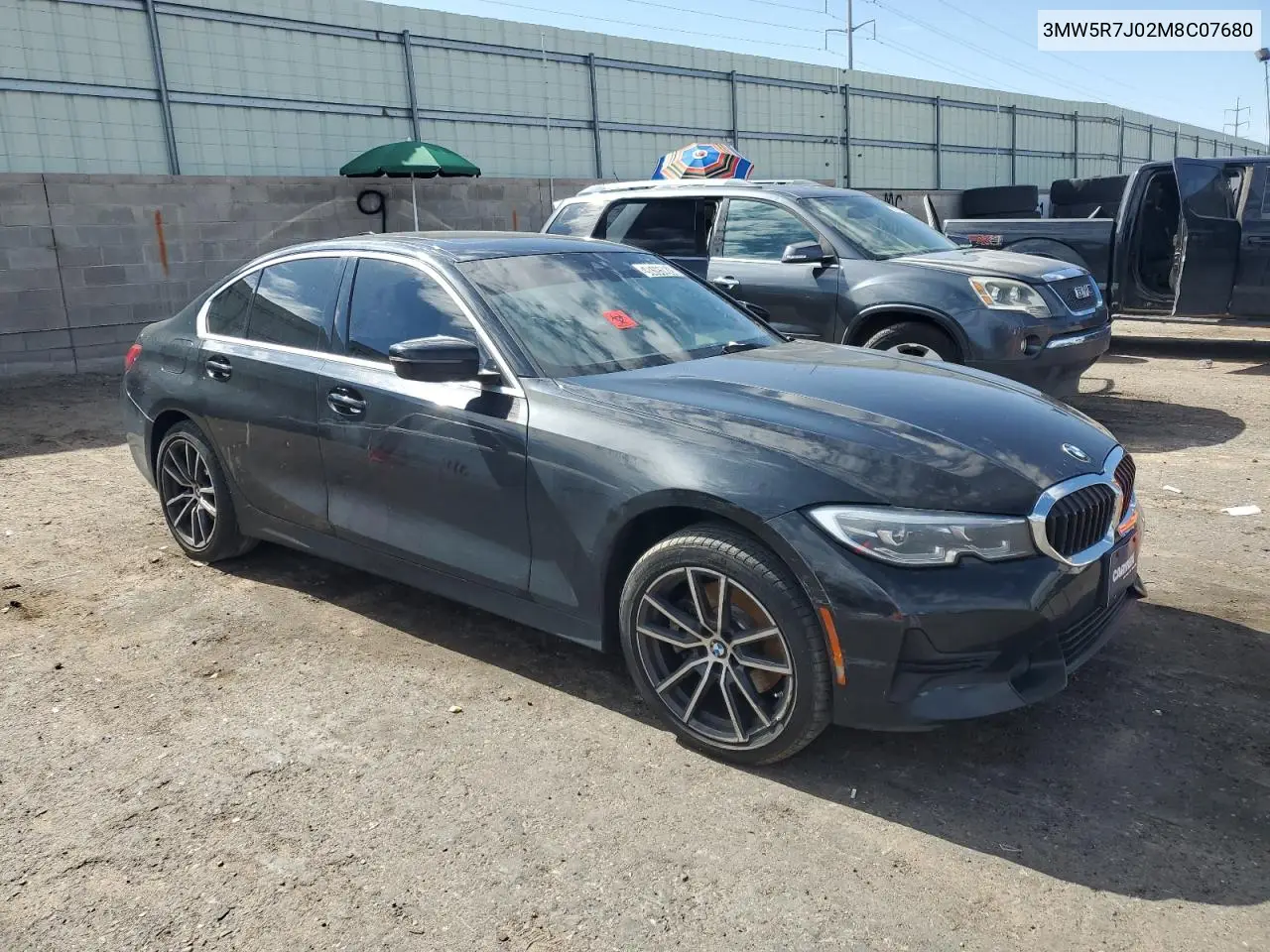 2021 BMW 330Xi VIN: 3MW5R7J02M8C07680 Lot: 62195975