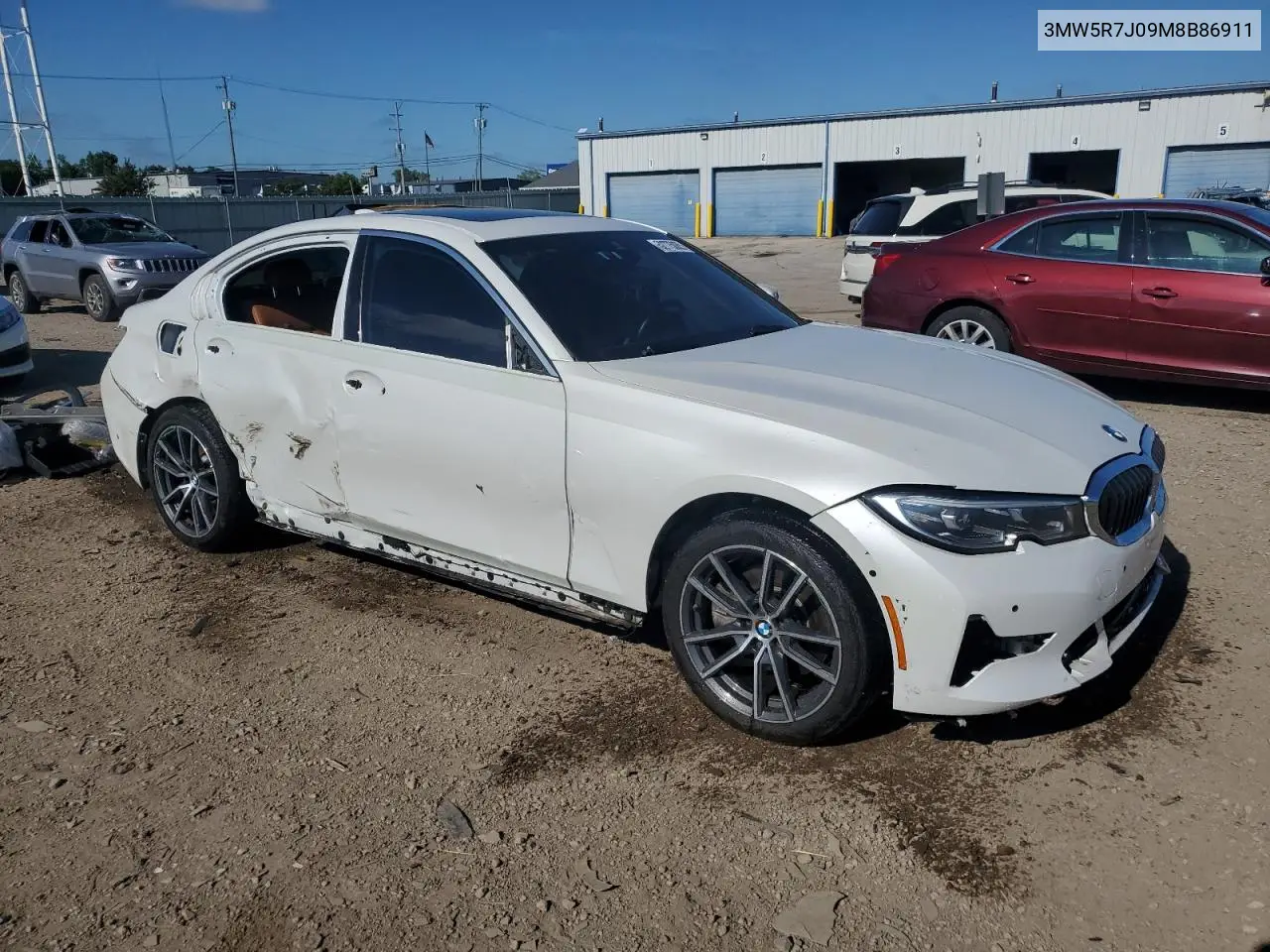 2021 BMW 330Xi VIN: 3MW5R7J09M8B86911 Lot: 62775085