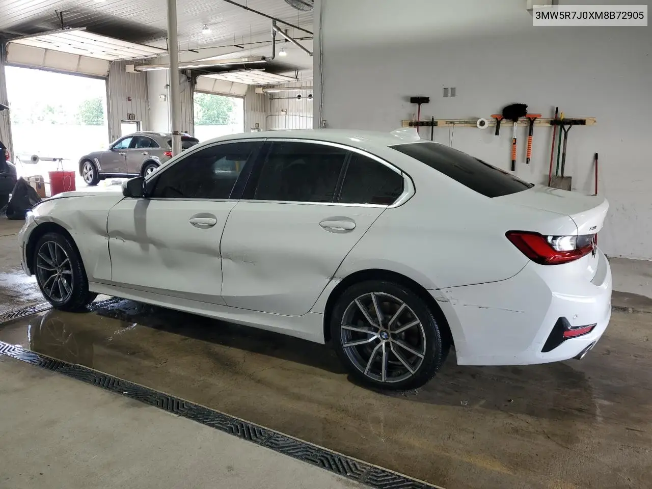 2021 BMW 330Xi VIN: 3MW5R7J0XM8B72905 Lot: 64196195