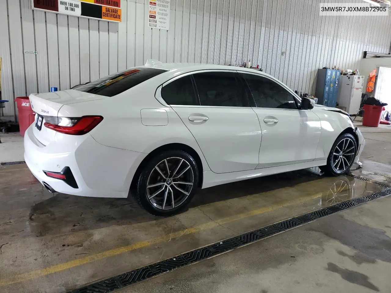 2021 BMW 330Xi VIN: 3MW5R7J0XM8B72905 Lot: 64196195