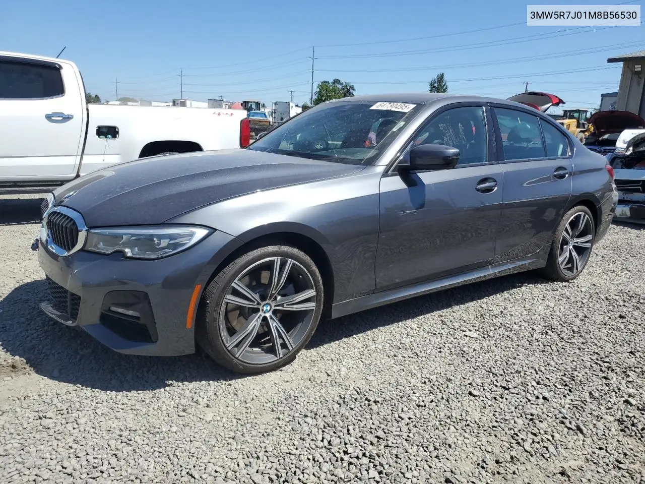 2021 BMW 330Xi VIN: 3MW5R7J01M8B56530 Lot: 64730495