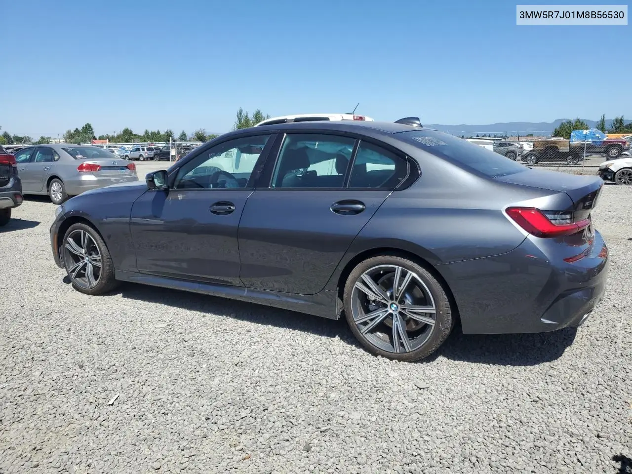 2021 BMW 330Xi VIN: 3MW5R7J01M8B56530 Lot: 64730495