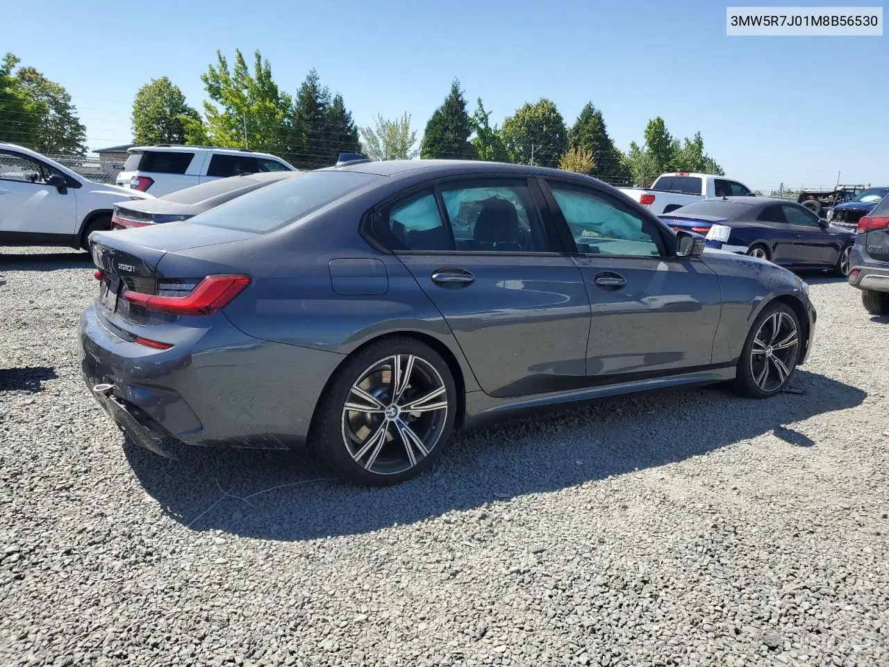 2021 BMW 330Xi VIN: 3MW5R7J01M8B56530 Lot: 64730495