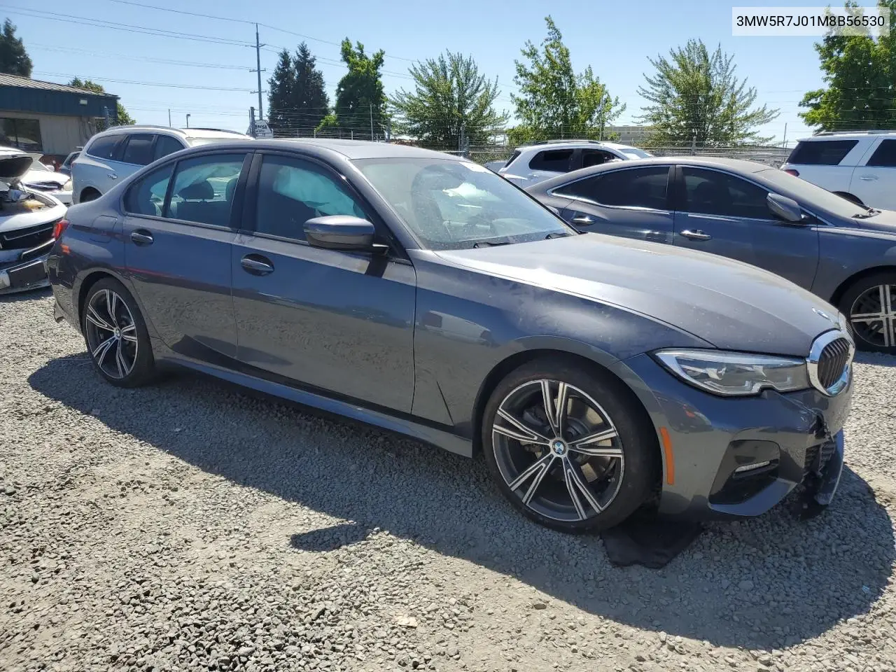 2021 BMW 330Xi VIN: 3MW5R7J01M8B56530 Lot: 64730495