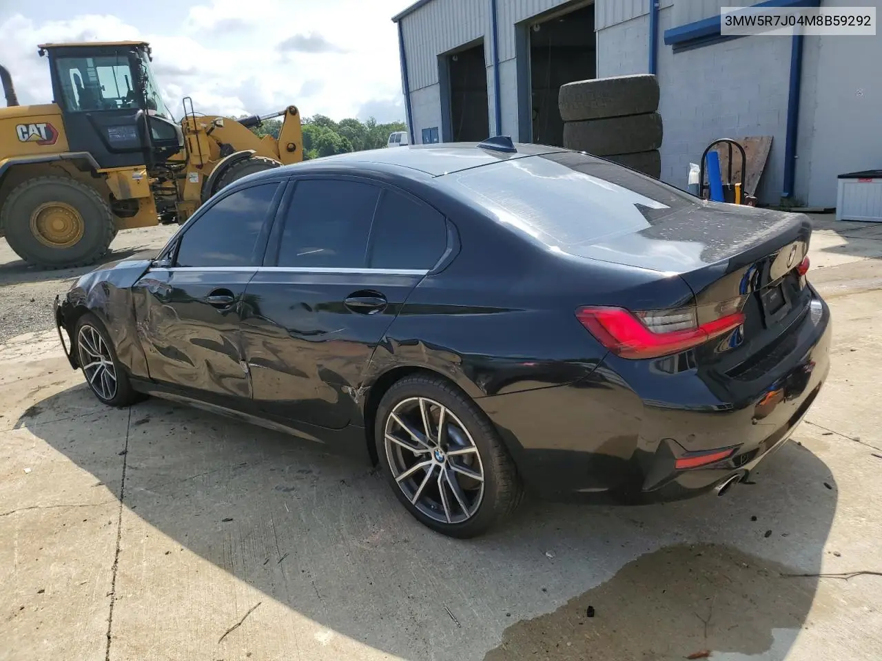 2021 BMW 330Xi VIN: 3MW5R7J04M8B59292 Lot: 64782465