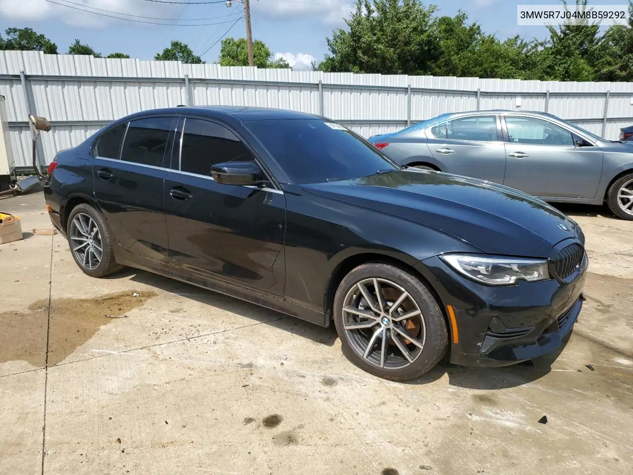 2021 BMW 330Xi VIN: 3MW5R7J04M8B59292 Lot: 64782465