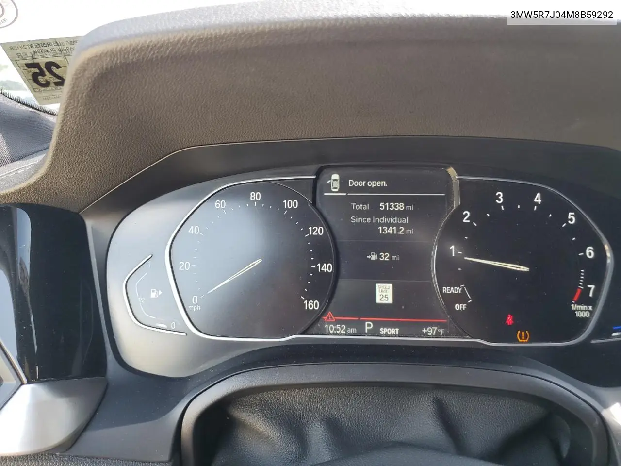 2021 BMW 330Xi VIN: 3MW5R7J04M8B59292 Lot: 64782465