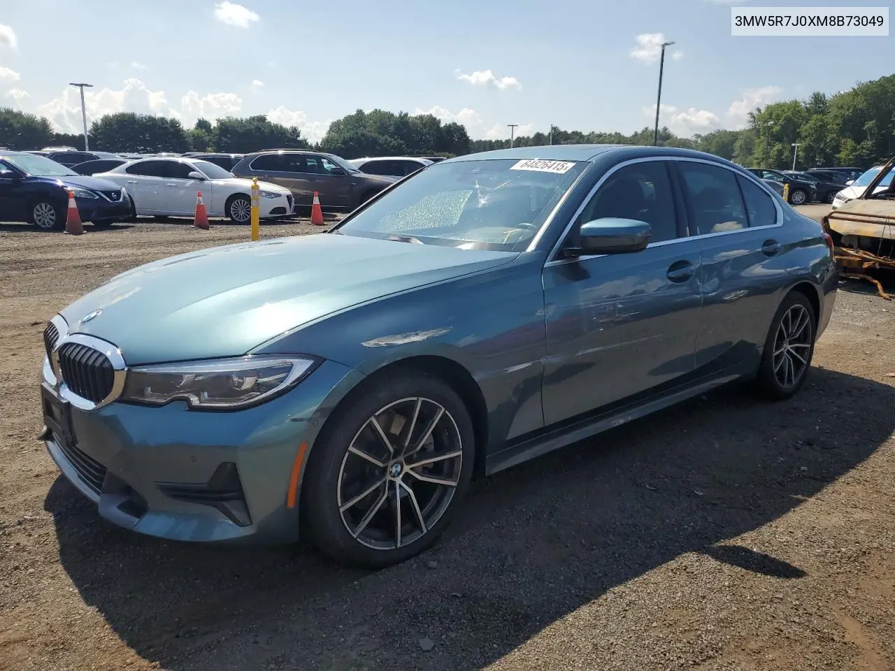 2021 BMW 330Xi VIN: 3MW5R7J0XM8B73049 Lot: 64826415