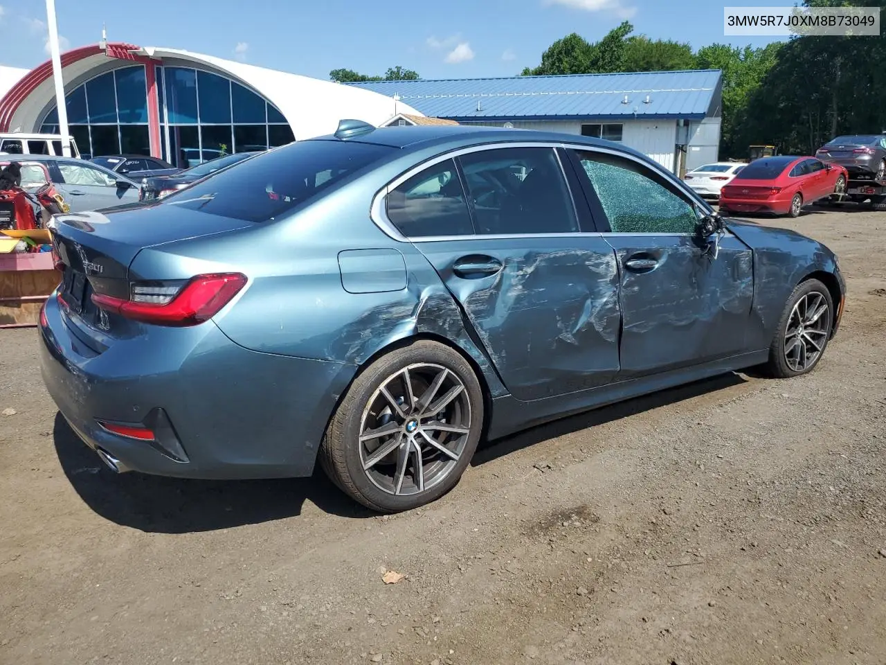 2021 BMW 330Xi VIN: 3MW5R7J0XM8B73049 Lot: 64826415