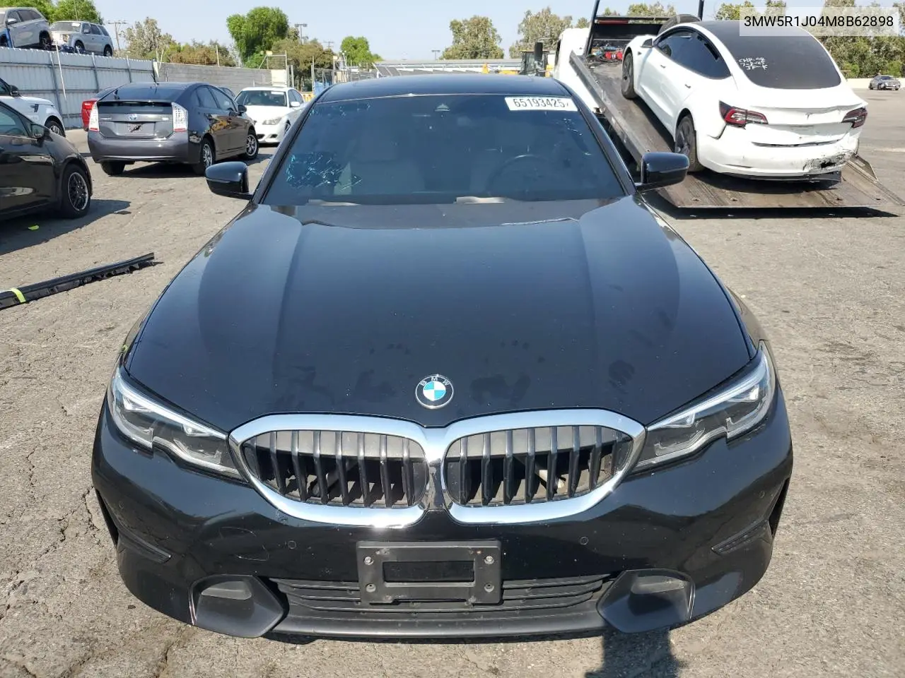 2021 BMW 330I VIN: 3MW5R1J04M8B62898 Lot: 65193425