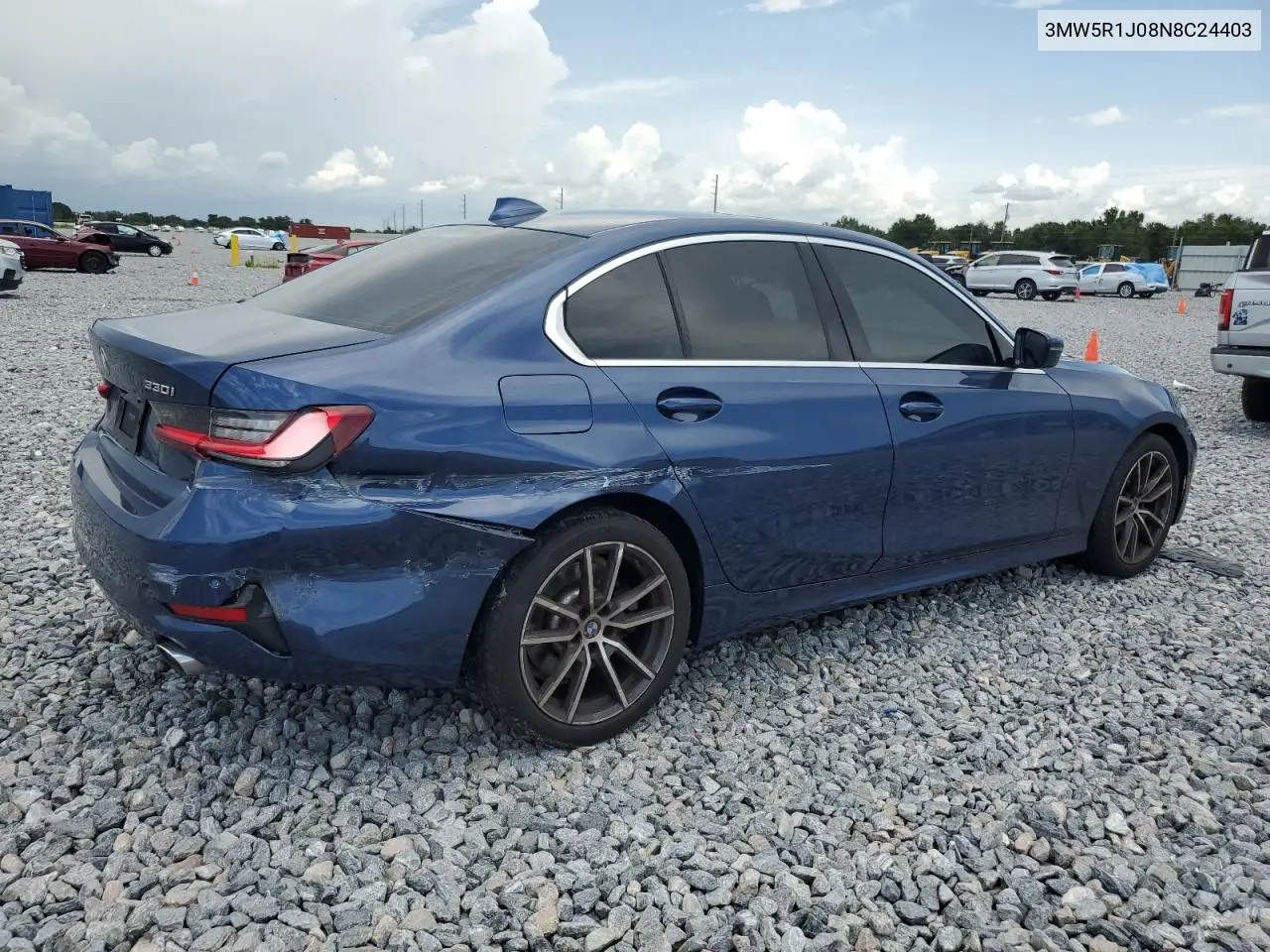 2022 BMW 330I VIN: 3MW5R1J08N8C24403 Lot: 59592785