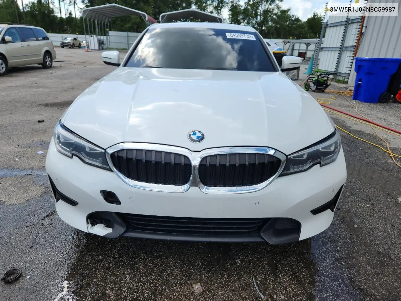 2022 BMW 330I VIN: 3MW5R1J04N8C59987 Lot: 64559735