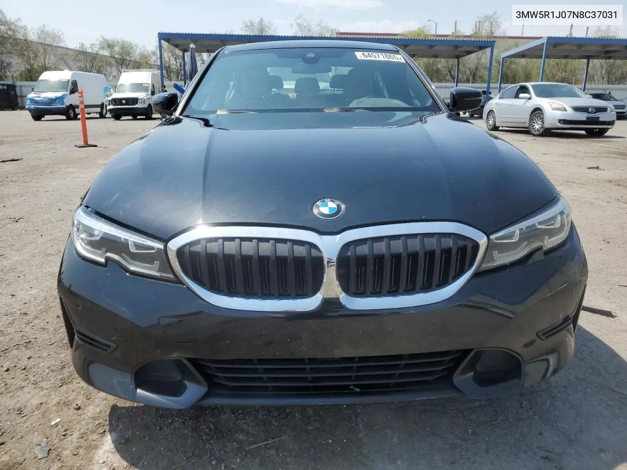 2022 BMW 330I VIN: 3MW5R1J07N8C37031 Lot: 64571865