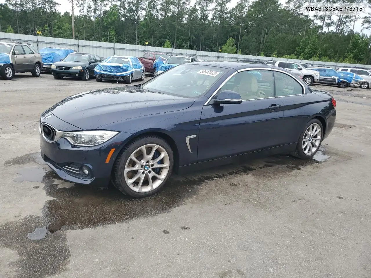 2014 BMW 435 I VIN: WBA3T3C5XEP737151 Lot: 58647835