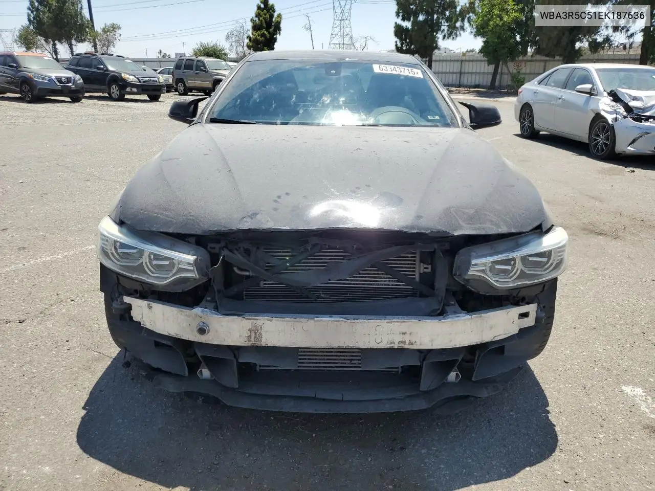 2014 BMW 435 Xi VIN: WBA3R5C51EK187636 Lot: 63343715