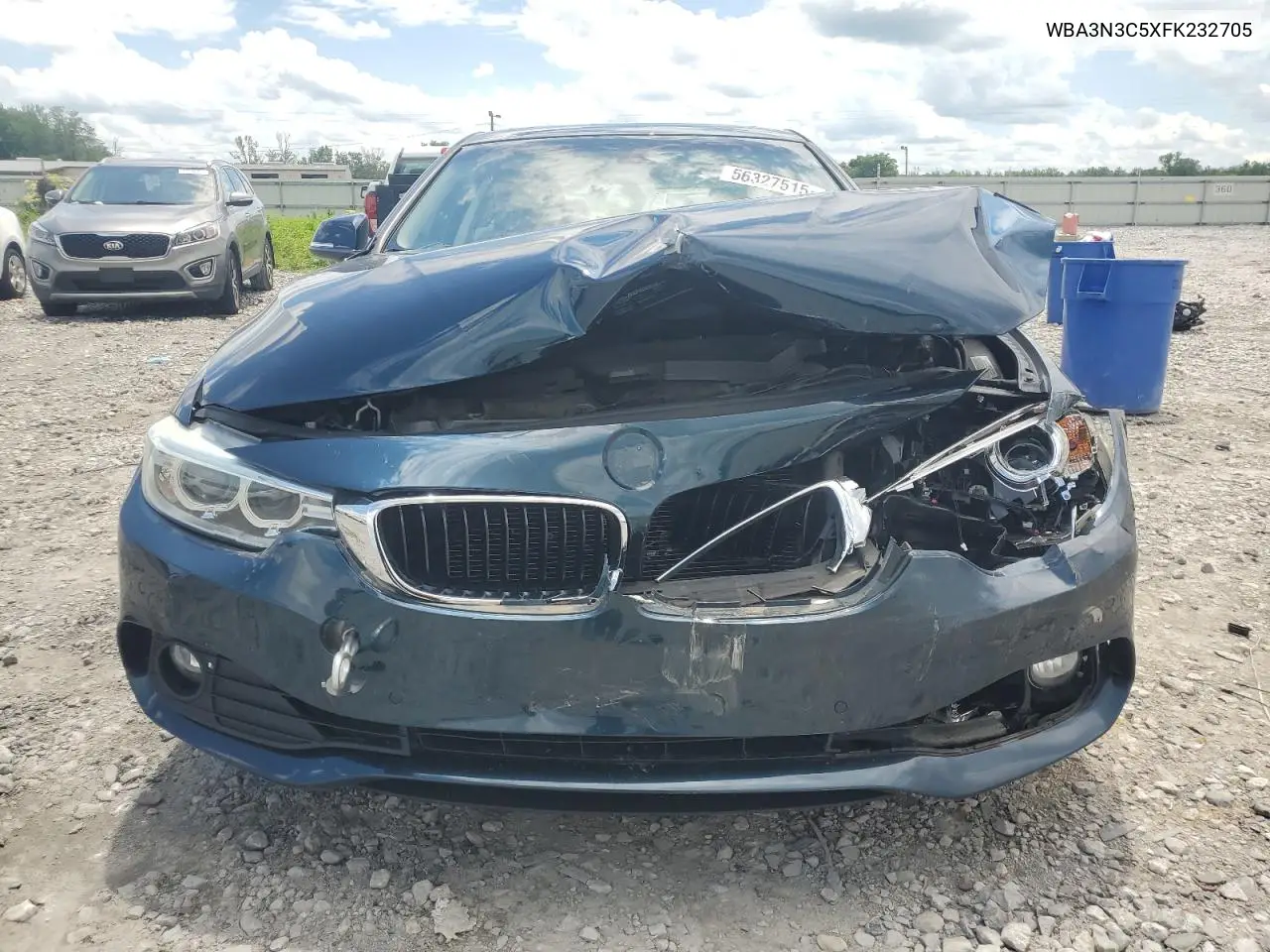 2015 BMW 428 I VIN: WBA3N3C5XFK232705 Lot: 56327515