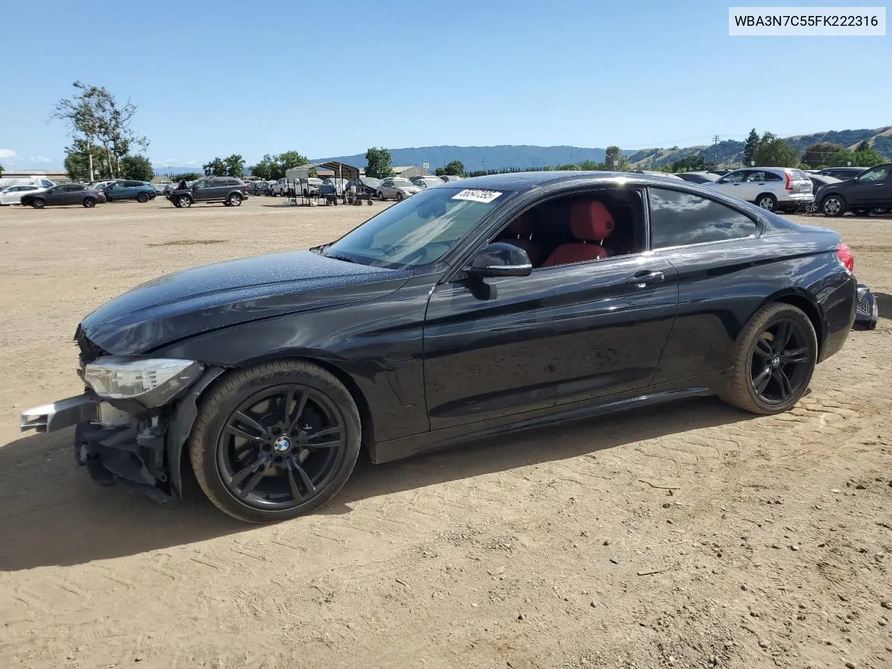 2015 BMW 428 I VIN: WBA3N7C55FK222316 Lot: 56547395