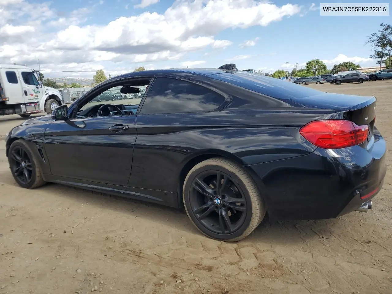 2015 BMW 428 I VIN: WBA3N7C55FK222316 Lot: 56547395