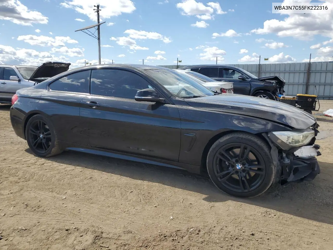 2015 BMW 428 I VIN: WBA3N7C55FK222316 Lot: 56547395