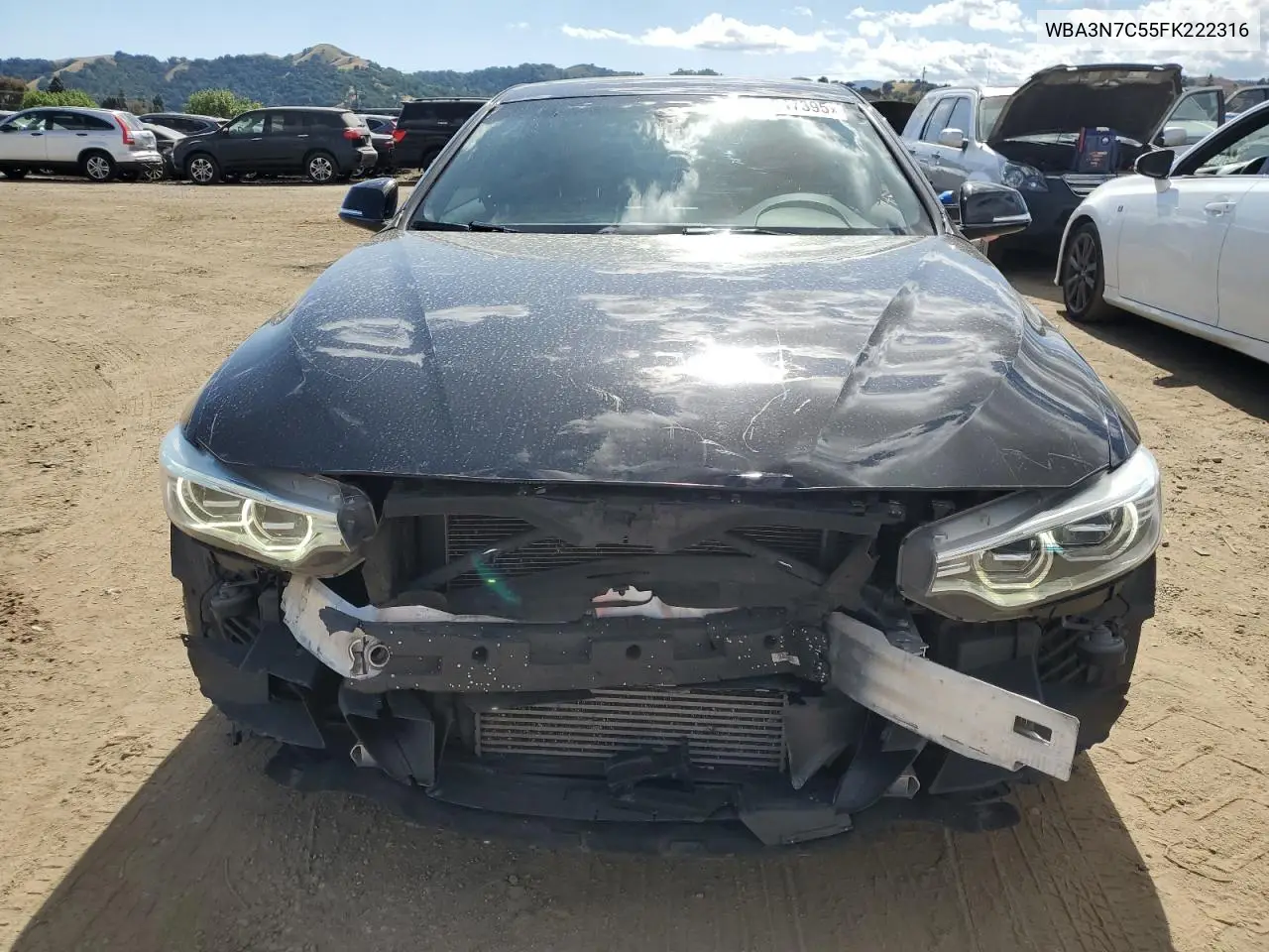 2015 BMW 428 I VIN: WBA3N7C55FK222316 Lot: 56547395