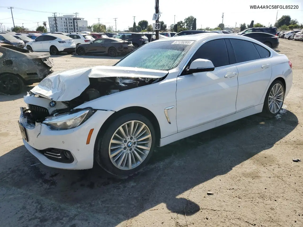 wba4a9c58fgl85220 WBA4A9C58FGL85220 2015 BMW 428 I Gran Coupe Sulev