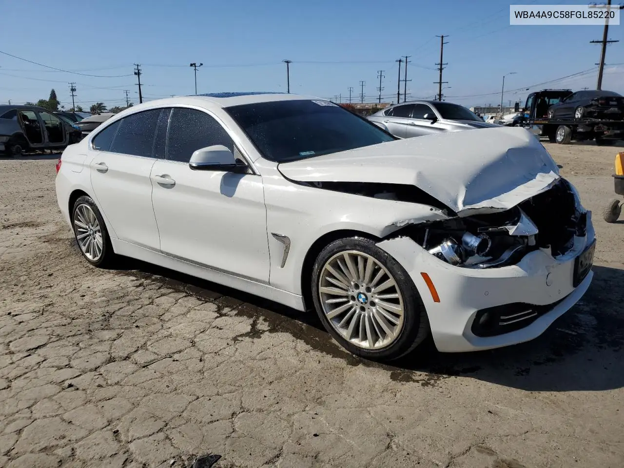 wba4a9c58fgl85220 WBA4A9C58FGL85220 2015 BMW 428 I Gran Coupe Sulev
