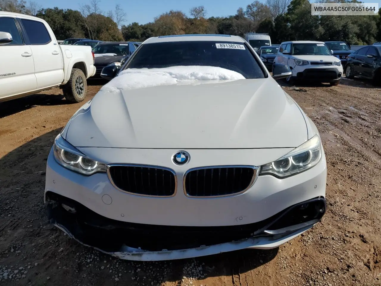 2015 BMW 428 I Gran Coupe VIN: WBA4A5C50FG051644 Lot: 89138515