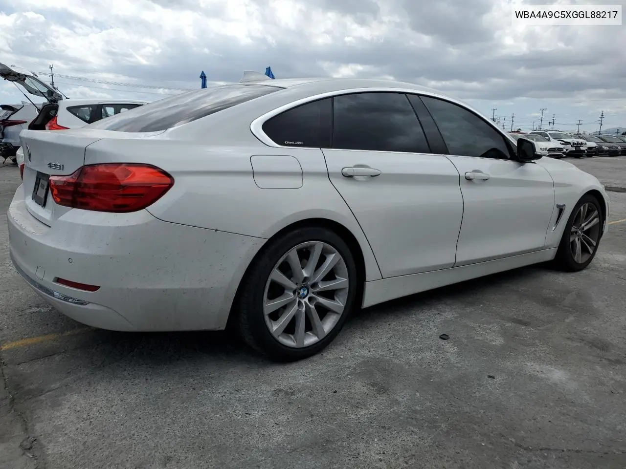 2016 BMW 428 I Gran Coupe Sulev VIN: WBA4A9C5XGGL88217 Lot: 56956985