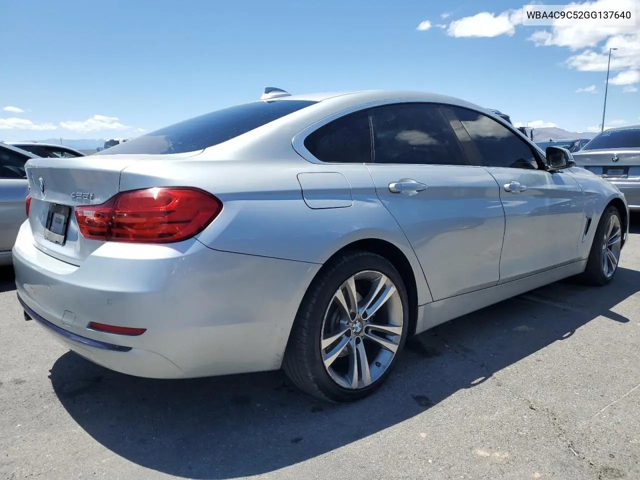 2016 BMW 428 Xi Gran Coupe Sulev VIN: WBA4C9C52GG137640 Lot: 57106975