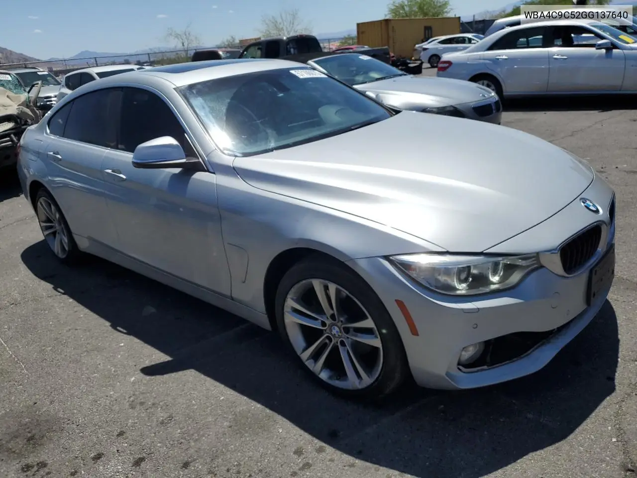 2016 BMW 428 Xi Gran Coupe Sulev VIN: WBA4C9C52GG137640 Lot: 57106975
