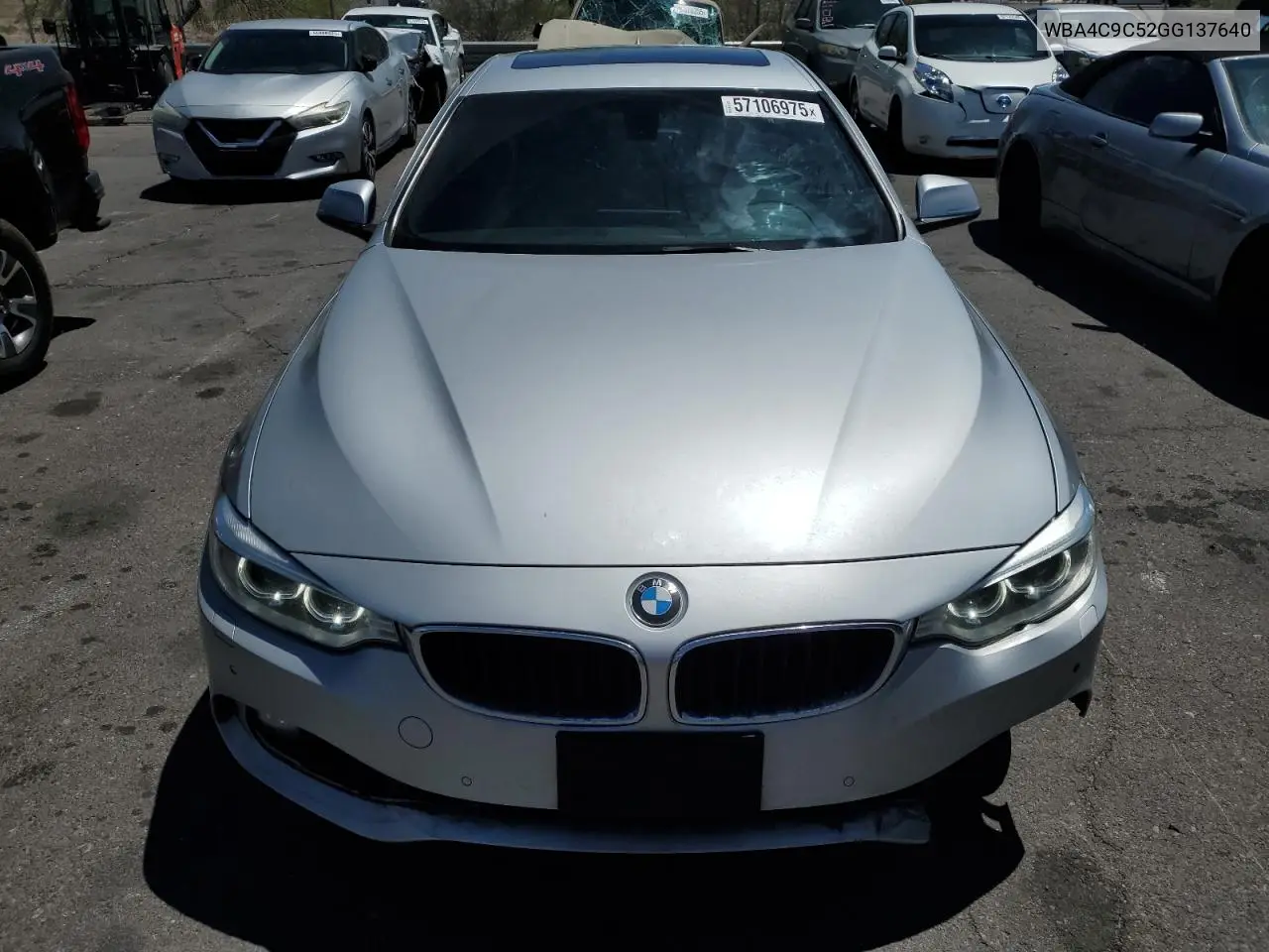 2016 BMW 428 Xi Gran Coupe Sulev VIN: WBA4C9C52GG137640 Lot: 57106975